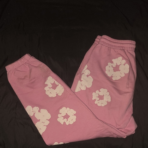 Pink Floral Denim Tears Men's Joggers